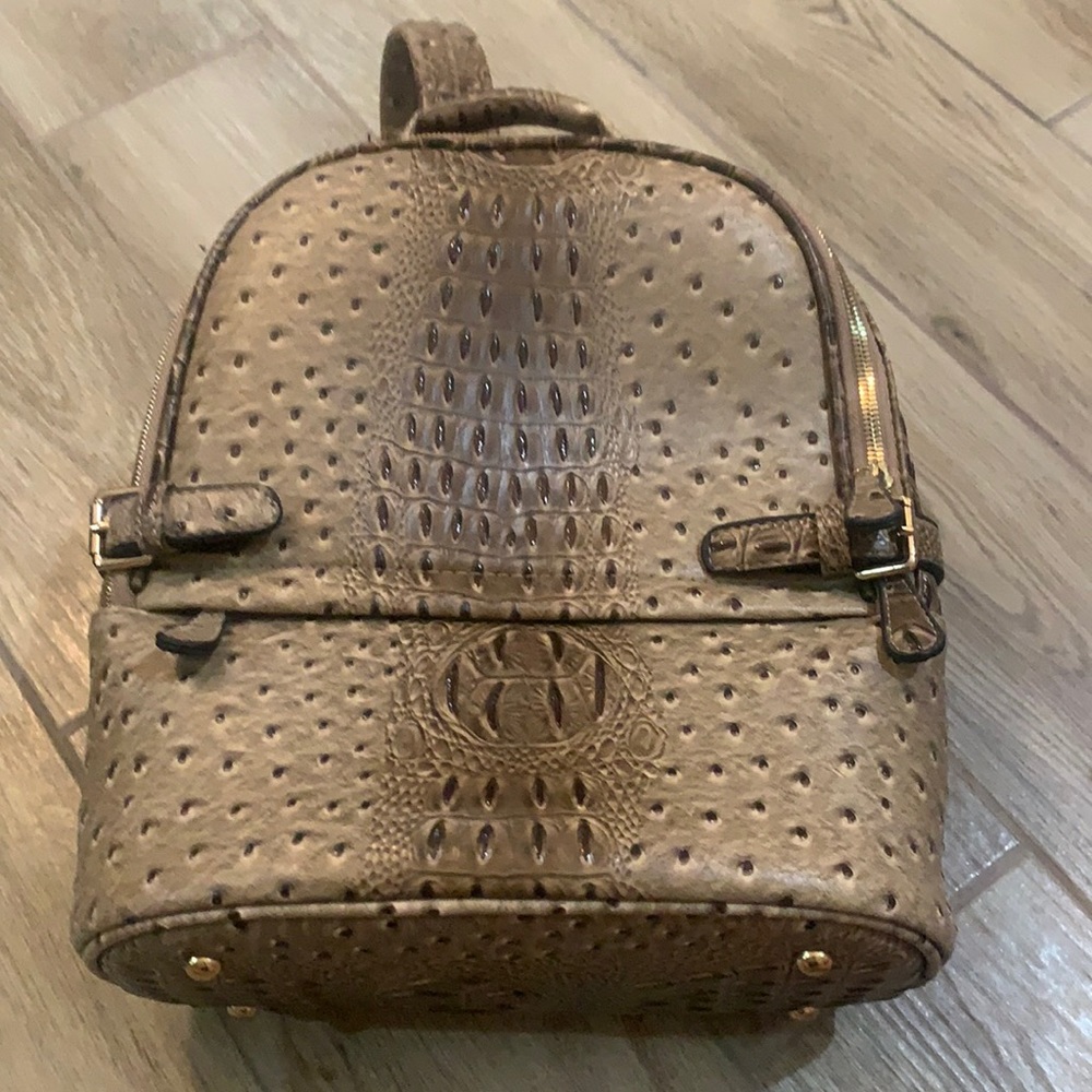 Faux Alligator Backpack